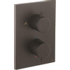 Crosswater MPRO Crossbox Douchekraan - inbouw - thermostatisch - 3 functies - inclusief inbouwdeel - mat zwart SW1390066