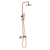 Best Design Lyon Ensemble de douche pluie thermostatique mural or rose mat SW353554 Best Design Lyon Ensemble de douche pluie thermostatique mural or rose mat SW353554