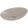 Villeroy & Boch Loop & Friends opzetwastafel - 62x42cm - zonder kraangat - zonder overloop CeramicPlus - mat almond (beige) SW644133