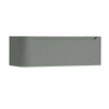 H&R Badmeubelen Juice Meuble sous lavabo - 120x45x40cm - angle gauche arrondi - 1 tiroir - poignée intégrée - Petrol mat SW1110082