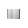INK SPK2 spiegelkast – 100x74x14 cm – 2 deuren, dubbelzijdige spiegeldeuren – Taupe SW353347
