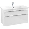 Villeroy en boch Venticello wastafelonderkast 95.3x59cm 2x lade glossy wit GA53295 Villeroy en boch Venticello wastafelonderkast 95.3x59cm 2x lade glossy wit GA53295