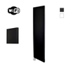 Sanicare HPW Denso Elektrische Radiator - 180x40cm - 948W - wifi - thermostaat - zilver - linksonder - mat zwart SW1448104
