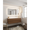 Mondiaz VICA ensemble de meuble de salle de bain - 150cm - meuble sous-vasque repos - 4 tiroirs - lavabo moon droite - sans trou de robinet XL version 60cm haut SW1089753