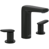 Villeroy & Boch Antao 3 gats wastafelmengkraan - met push open plug - mat zwart SW974155