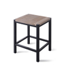 Looox Wood collection tabouret 35x30x45 avec cadre noir mat chêne SW73172