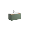 Crosswater Mada Ensemble de meuble - 70x36x35.5cm - 1 vasque - 1 trou de robinet - Sage Green SW955756