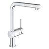 Grohe Minta Mitigeur de cuisine avec bec L tournant et mousseur extractible chrome 0442462 Grohe Minta Mitigeur de cuisine avec bec L tournant et mousseur extractible chrome 0442462