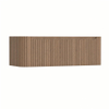 H&R Badmeubelen Juice Wastafelonderkast - 120x45x40cm - linkerhoek afgerond - 3D-front - 1 lade - geïntegreerde greep - charleston SW1259906