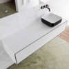 MONDIAZ LAGOM 150cm badmeubel solid surface urban 2 lades Wastafel BINX opzetkom rechts zonder kraangat SW409293 MONDIAZ LAGOM 150cm badmeubel solid surface urban 2 lades Wastafel BINX opzetkom rechts zonder kraangat SW409293