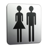 Emco System 2 plaque de porte "dames et messieurs" chrome SW112340