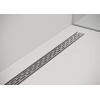 Easydrain compact drain 6x80cm plaque simple avec sortie latérale 50mm acier inoxydable 2301330