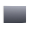 BRAUER Impress Deluxe spiegelkast – 99x70x15 cm – indirecte LED – Wit hoogglans SW242129