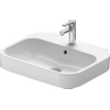Duravit Happy D.2 Wastafel - 60x47.5 cm - met kraangat - met overloop - wit SW54254