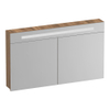 BRAUER Promise armoire de toilette – 119 x 70 x 15 cm – LED directe en haut – 2 portes – Honey SW1203720