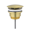 Fortifura Calvi afvoerplug - always open - PVD - Geborsteld Messing (Goud) SW769502