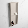 Mondiaz Easy nis 29.5x149.5x8cm voor Inbouw/opbouw 2 open vakken Solid surface Linen/Linen SW643838