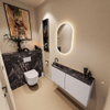 MONDIAZ TURE-DLUX Meuble toilette - 100cm - Cale - EDEN - vasque Lava - position gauche - 1 trou de robinet SW1103687
