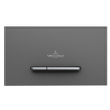 Villeroy & Boch Viconnect Bouton de commande wc E300 DF 25.3x14.5cm matière synthétique Antracite/Chrome mat SW106657