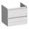 BRAUER Joy meuble sous-lavabo 60 2 tiroirs softclose - sans poignée - 1 découpe pour siphon - Forest Seashell SW1201153