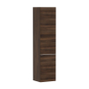 Hansgrohe Xelu Q Armoire haute - 165x40x35cm - 2 portes - poignée blanc mat - fermeture amortie - charnière à droite - dark walnut SW995285