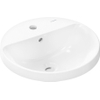 Hansgrohe Xuniva S wastafel - 45x45x17.5cm - 1 kraangat - met overloop - opbouw - wit SW995501