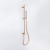 Fugaflow Eccelente Sobrado Ensemble de barre de douche - coude de raccordement mural intégré - flexible de douche lisse - douchette à main - Cuivre brossé PVD (Cuivre) SW1212568