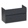 BRAUER Delight meuble sous-lavabo - 100x46x60cm - 2 tiroirs à fermeture douce - sans poignées - 1 découpe pour siphon - Damascus SW1199238