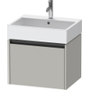 Duravit Ketho.2 Wastafelonderbouwkast - met 1 lade - 58.4x46x44cm - met greep antraciet - betongrijs mat SW772641