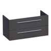 Saniclass Exclusive Line onderkast 99x45.5x50cm hangend met 2 softclose lades MFC Black Diamond SW3099 Saniclass Exclusive Line onderkast 99x45.5x50cm hangend met 2 softclose lades MFC Black Diamond SW3099