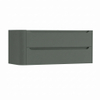 H&R Badmeubelen Juice Meuble sous vasque - 120x45x50cm - angle gauche arrondi - 2 tiroirs - poignée intégrée - Petrol mat SW1489874