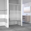 Nemo Go Avis schuifdeur 120x185cm 4mm helder veiligheidsglas met matte stroken aluminium verchroomd SW292805 Nemo Go Avis schuifdeur 120x185cm 4mm helder veiligheidsglas met matte stroken aluminium verchroomd SW292805