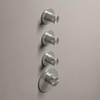 Hotbath Archie Afbouwdeel thermostaat - met 3 stopkranen - mat RVS 316 SW230334