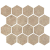 SAMPLE Ceralto Tesselo Soft Mozaïektegel 25x30cm 10mm gerectificeerd porcellanato Tan SW1170716