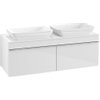 Villeroy en Boch Venticello wastafelonderbouwkast met 2 laden voor 2 opzetwastafels 125.7x50.2x43.6cm glans wit 1025479 Villeroy en Boch Venticello wastafelonderbouwkast met 2 laden voor 2 opzetwastafels 125.7x50.2x43.6cm glans wit 1025479