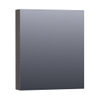 Saniclass Dual spiegelkast 60x70x15cm verlichting geintegreerd rechthoek 1 draaideur Black Diamond MFC SW371777 Saniclass Dual spiegelkast 60x70x15cm verlichting geintegreerd rechthoek 1 draaideur Black Diamond MFC SW371777