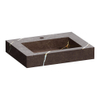 Saniclass Artificial Marble Lavabo pour meuble - 59.6x10.5x45.7cm - sans trop-plein - 1 vasque - 1 trou de robinet - composite - Copper Brown SW957305