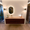 Mondiaz CIRO-DLUX Ensemble de meubles de salle de bains - 170x45x50cm - Plan-vasque Solid surface Arena - 1 lavabo à gauche - sans trous de robinet - 4 tiroirs - Ruby SW1531766