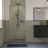 Sealskin Contour porte de douche - 90x200cm - pour niche - porte pivotante - gris mat SW799423