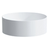 Laufen Living lavabo carré saphir rond 38x38cm sans trou pour robinet sans trop-plein blanc 0192327