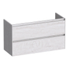 BRAUER Inspire meuble sous-lavabo peu profond 100 2 tiroirs softclose - sans poignée - 1 découpe pour siphon - Forest Seashell SW1200742