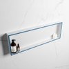 Mondiaz Easy nis 29.5x89.5x8cm voor Inbouw/opbouw 1 open vak Solid surface Talc/Jeans SW643702