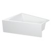 Duravit Paiova bad acryl afgeschuind 170x130x46cm links met aangevormd paneel en frame wit 0280231 Duravit Paiova bad acryl afgeschuind 170x130x46cm links met aangevormd paneel en frame wit 0280231
