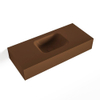 MONDIAZ LEX Opbouwwastafel 70x30x12cm 0 kraangaten wasbak midden Solid Surface mat SW476575 MONDIAZ LEX Opbouwwastafel 70x30x12cm 0 kraangaten wasbak midden Solid Surface mat SW476575
