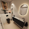 MONDIAZ TURE-DLUX Meuble de toilettes 120 cm Urban. Lavabo EDEN Ostra position droite. Avec 1 trou de robinet. SW1104708