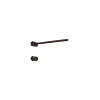 Hotbath &MORE Handdoekradiator - 50x19cm - rond - 1 stangen - horizontaal - met schakelaar - tuscan bronze (brons) SW1245683