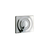 Grohe Surf Bedieningsplaat - enkelspoeling - horizontaal/verticaal - 156x197mm - chroom 0442603