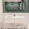 Mondiaz LUSH Meuble salle de bains Underlayment 2 tiroirs 120x30x45cm lavabo BARCO Gauche 1 trou de robinet SW409739