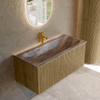 MONDIAZ KURVE-DLUX 100cm badmeubel kleur Dusk met 1 lade en 0 deuren. Wastafel BIG MEDIUM Midden 1 kraangat Oza. SW1432988