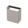 INK Concept R Meuble sous-lavabo pour lave-mains - 40x22x40cm - 1 porte - ouverture à droite - angle arrondi - mdf laqué - gris cachemire mat SW1406169